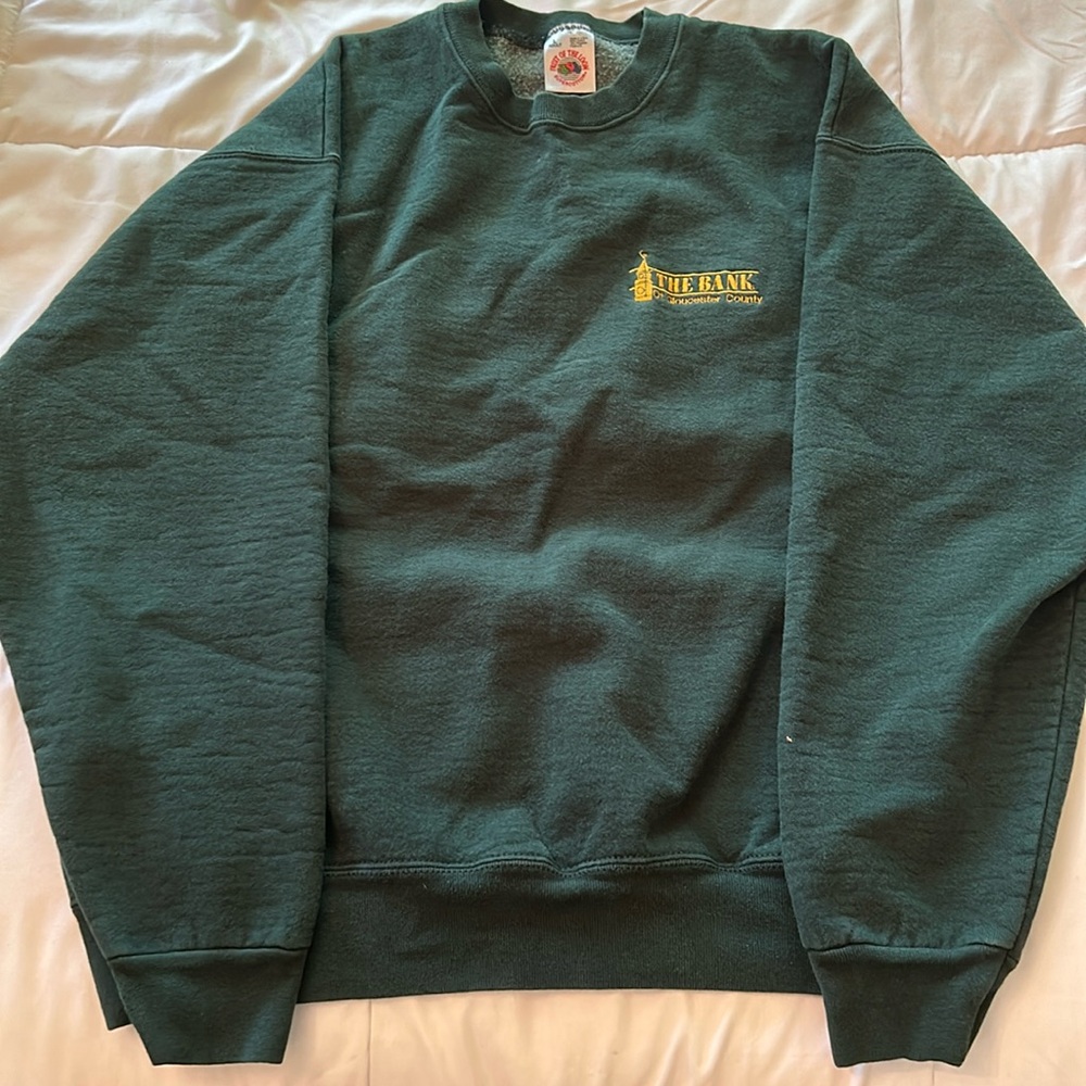 Fulton bank crewneck size large hardly worn